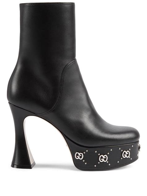 gucci interlocking g leather boot|Gucci shoes for women.